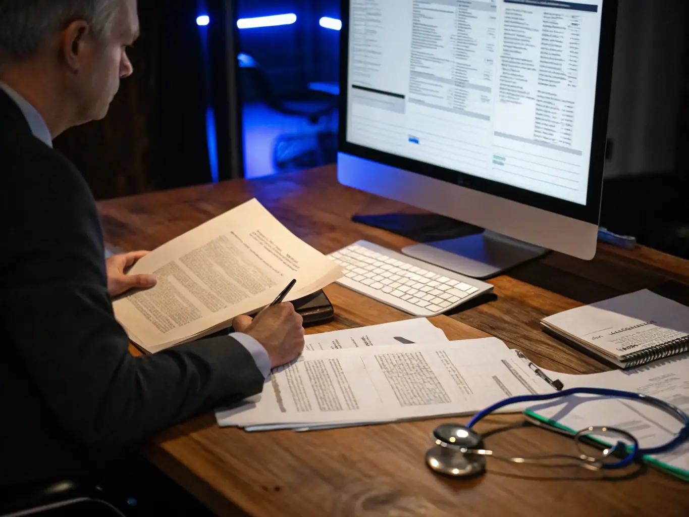 An image showing legal and financial documents being reviewed, representing the preparation phase for compliance and regulatory requirements.
